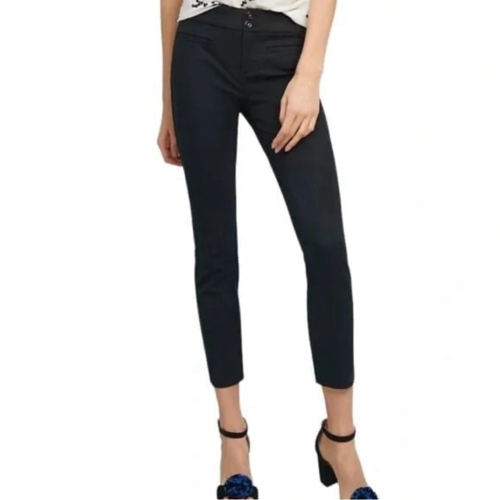 Anthropologie Women’s Black Slim Fit Cigarette Pants-Size 4